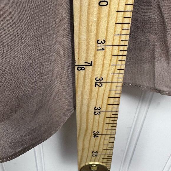 Alythea Tan Brown Sleeveless Surplice A-Line Mini Dress Women’s Size Small - Picture 6 of 9